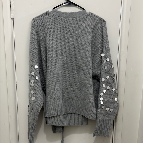 Worthington Wrap Sweater with Button Detail - Picture 2 of 2